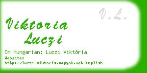 viktoria luczi business card